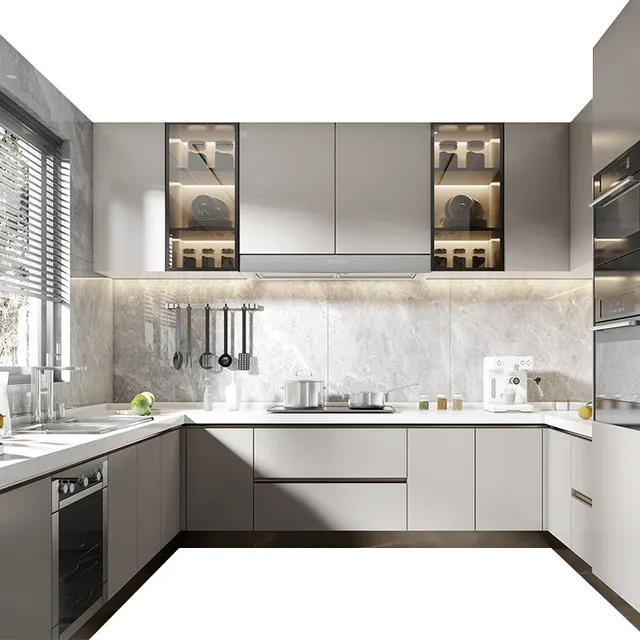 islands modern kitchen cabinet adjustable plywood luxury kitchen cabinets