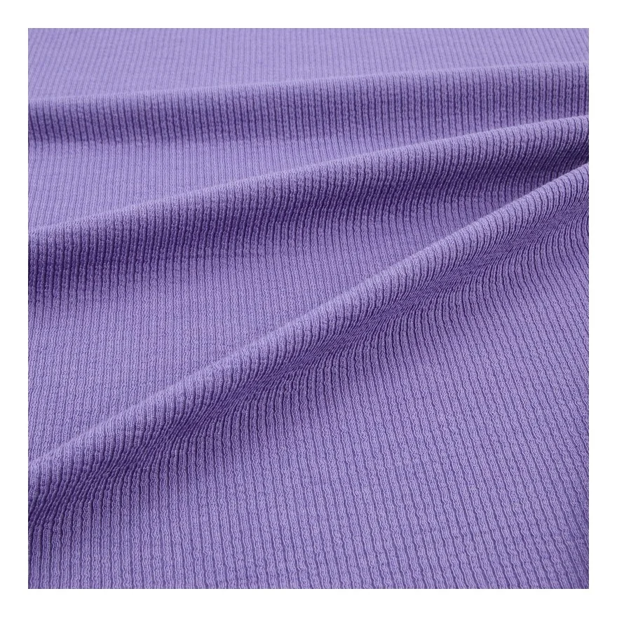Supplier 38.4 Rayon 28.8 Cotton 28.8 Acrylic 4 Spandex 265gsm 2*2 Rib Fabric For T-shirt Underwear shirt
