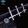 White 3mm moissanite