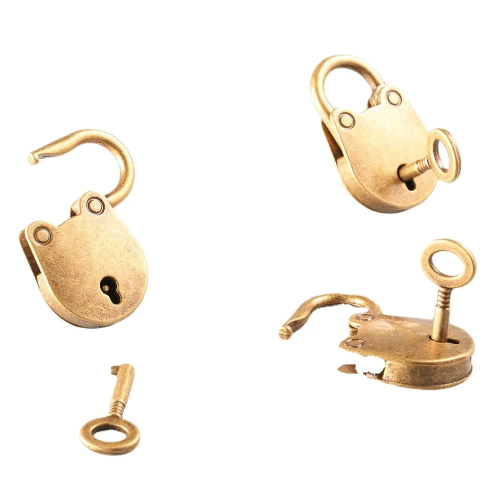 Китайский винтажный замок в старинном стиле 3 шт./компл. для ноутбука багажа ремень с античным бронзовым покрытием чемодана