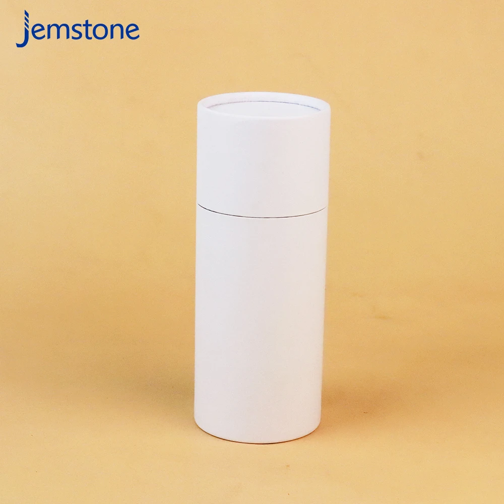 Biodegradable Cardboard Cylinder Round Box White Paper Tube Packaging Box for Cosmetic Gift