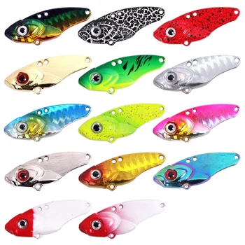 3D Eyes Sinking Metal VIB Bait for Marlin Tilapia Bream Printed ABS Perch Barracuda Crank Cherry for Ice Fishing River Printed – Metal Jig – view 3