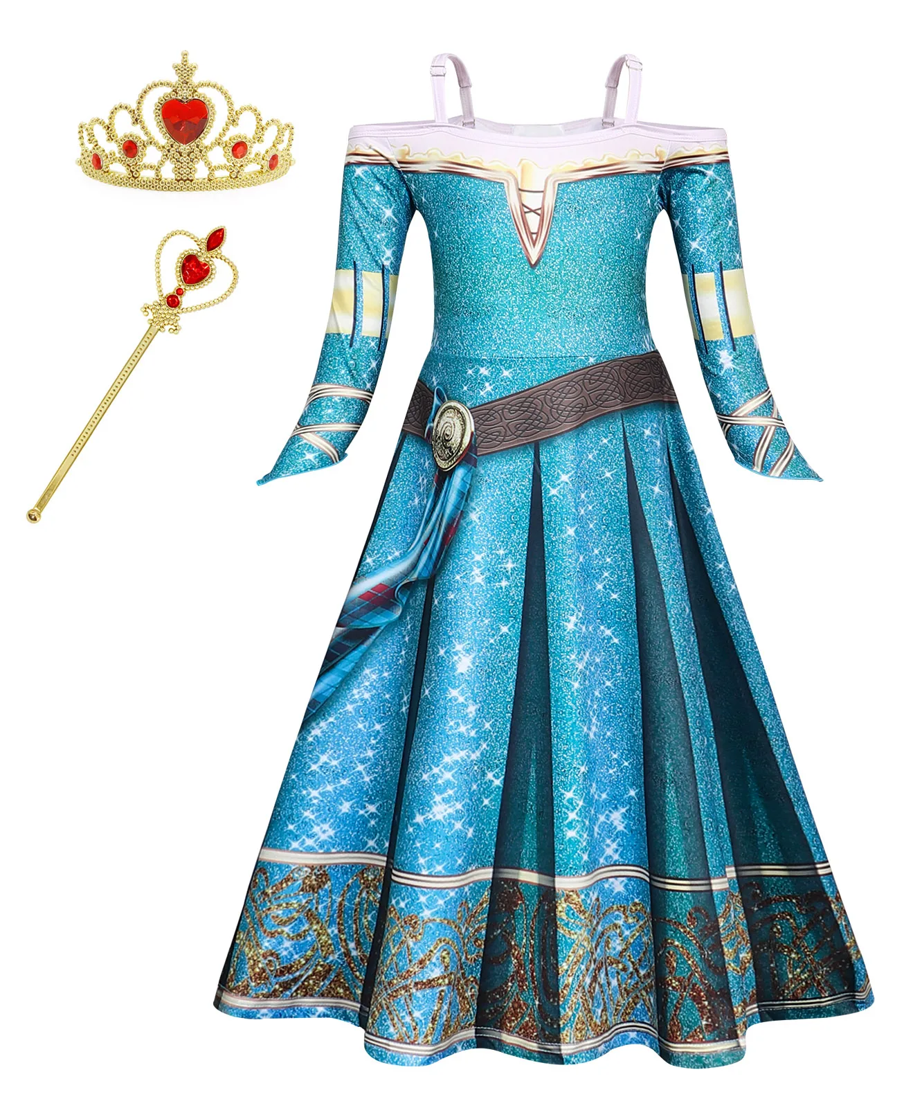 open lace back dress Merida Brave Princess Dress for Kids Everyday Costume  Princess Twirl