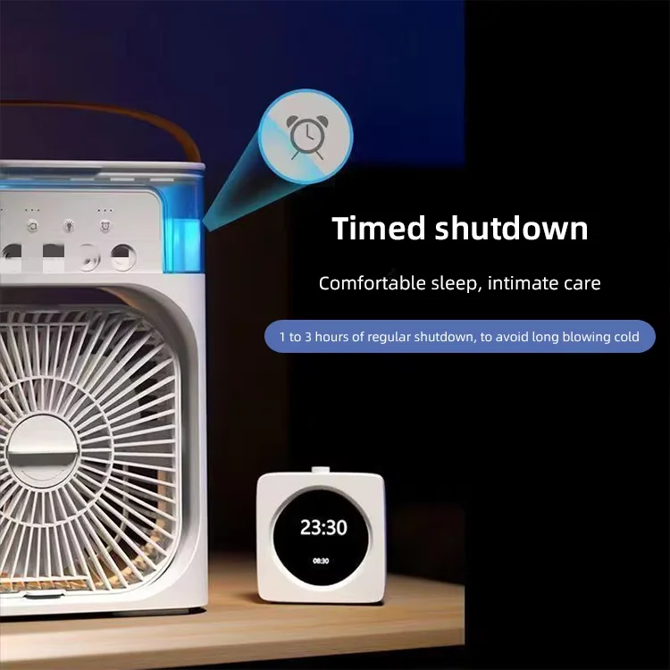 USB Portable 3-Speed 3-in-1 Desktop Cooling Fan 600ML Space Humidifier for Office Home Outdoor Use