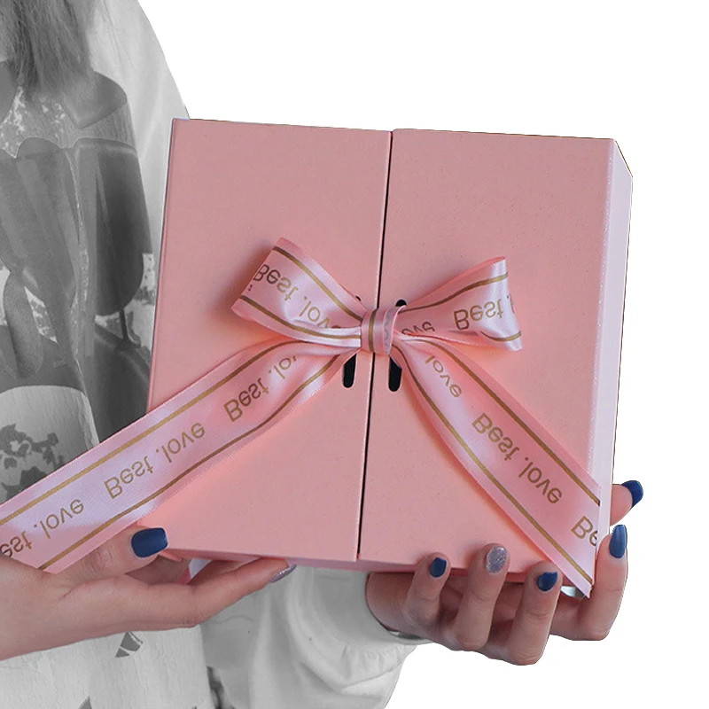 Eco Friendly Luxury Custom Logo Gift Paper Box with Recycled Materials and Magnetic Closure
