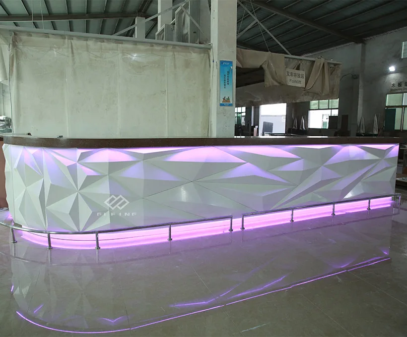 LED Light Sushi bar Counter Restaurant Commercial bar Counter for Sale
