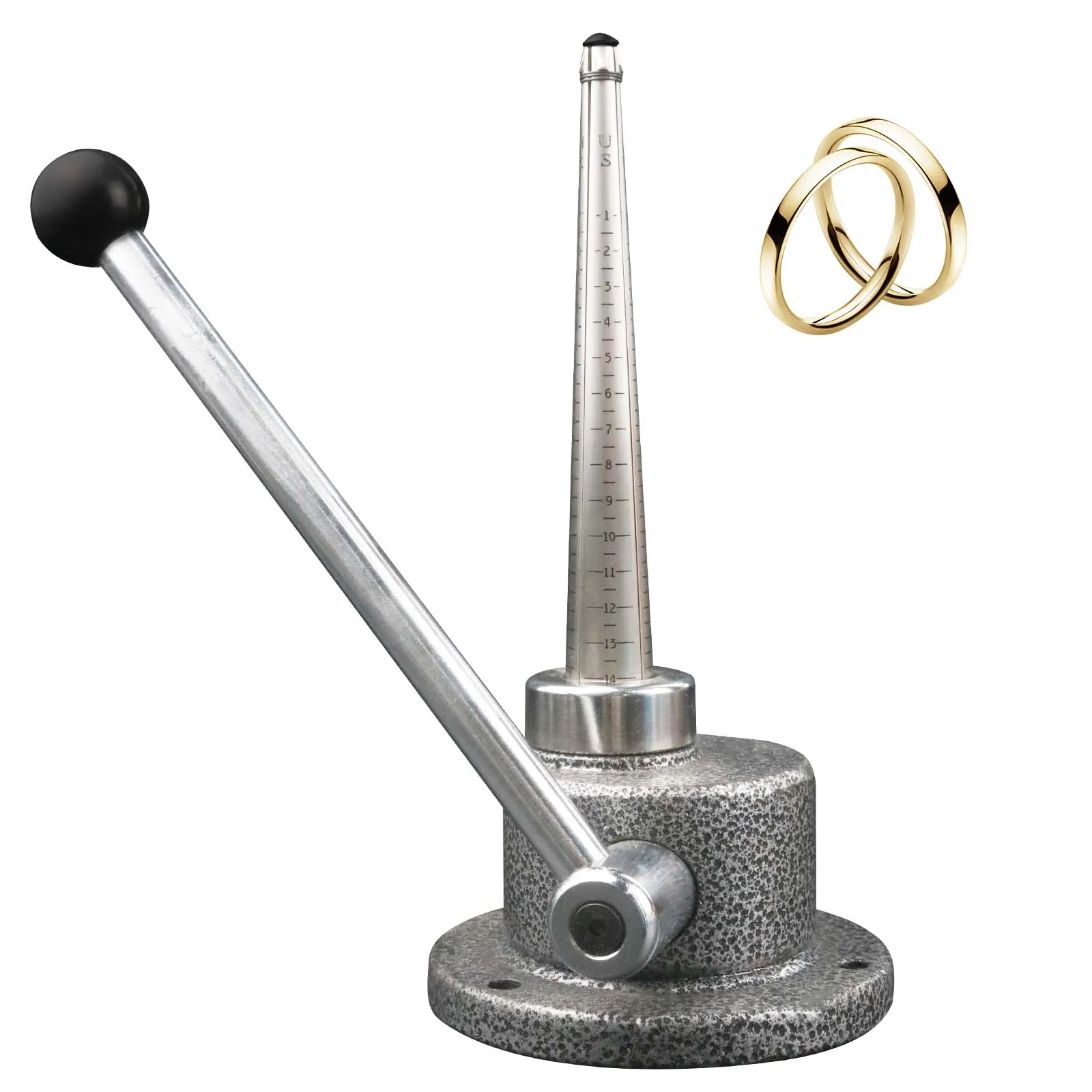 Ring Enlarger Size Adjustment Tool Iron Coin 4 Splines Ring Size 1-14 Jewelry Making Machine Ring Stretcher for Jewelry Repair