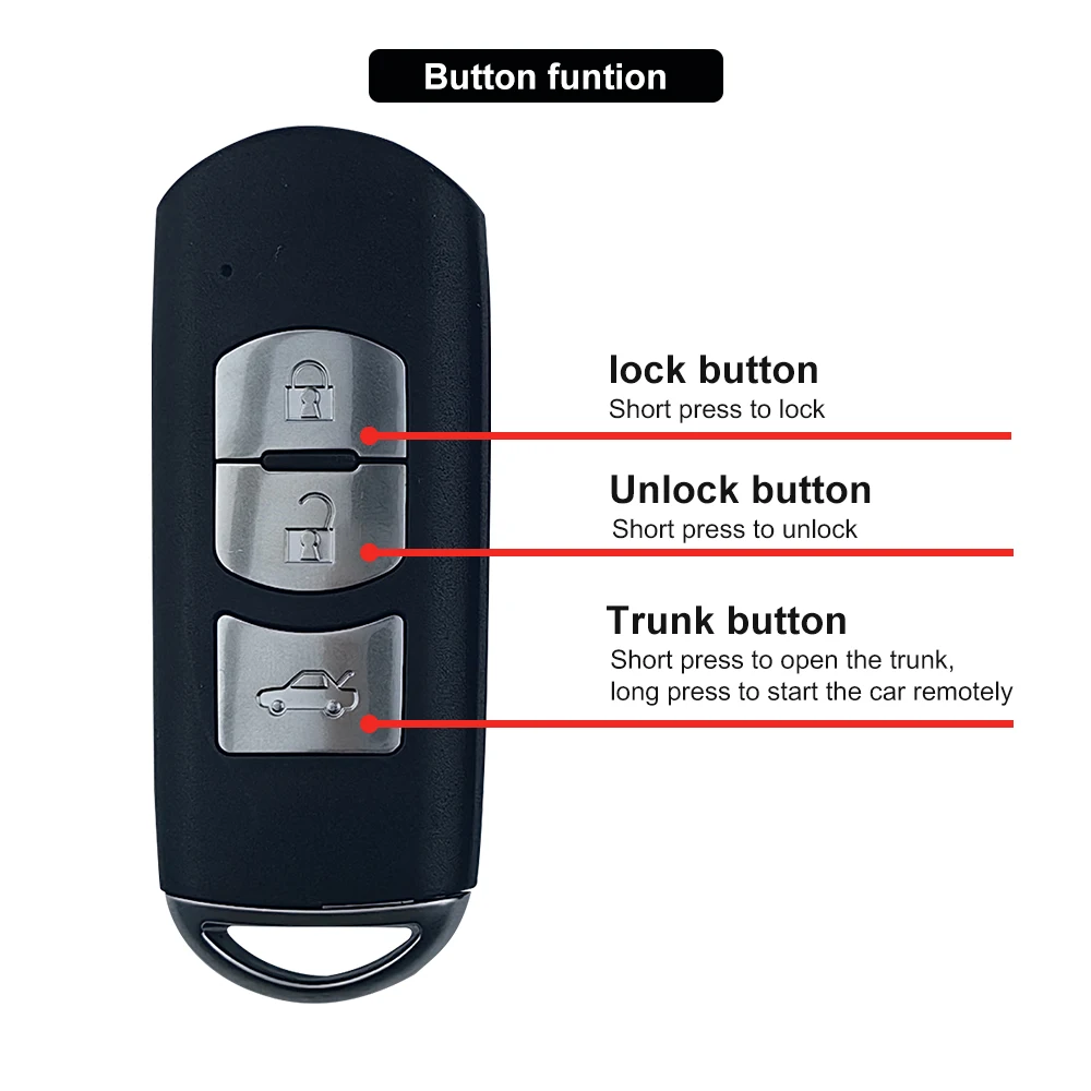 OVI CANBUS Car Alarm Plug and Play Remote Start Stop System Fit for Mazda 8 PKE Keyless Entry
