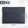 A4-Azul marino - Nueva bolsa para documentos de cuero