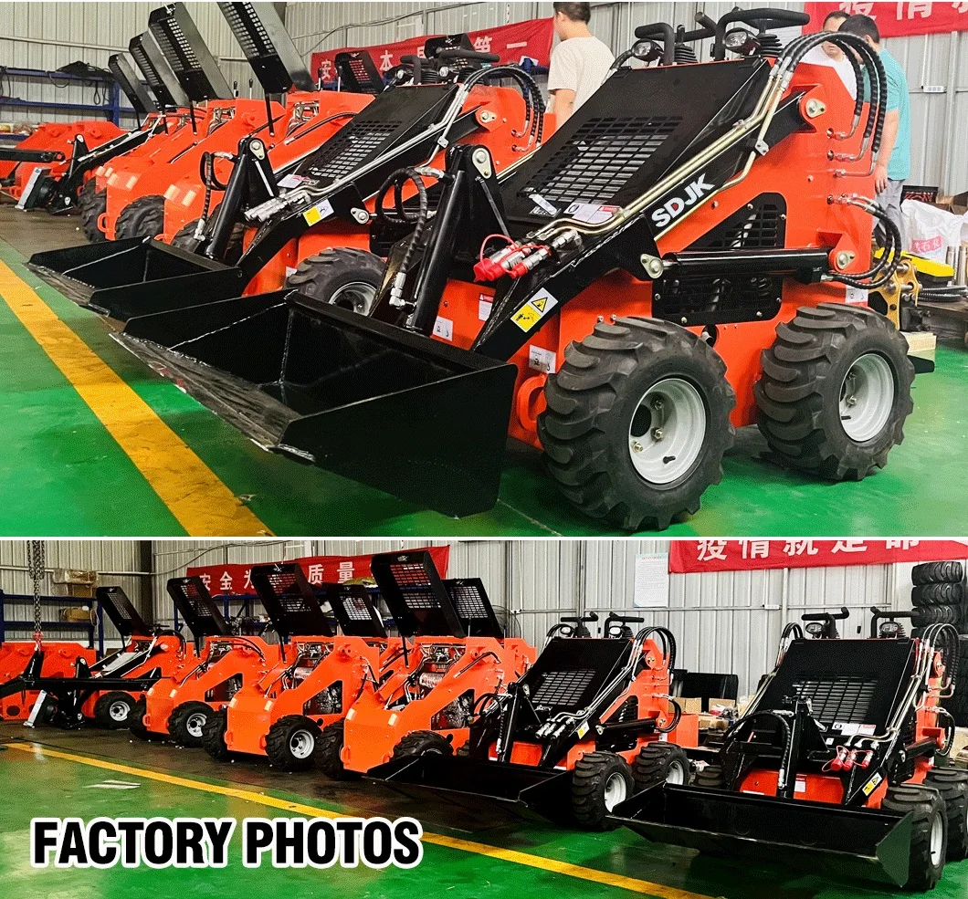 Euro 5 Ce Epa Small Loader Mini Skid Steer Loader Caterpillar 500kg