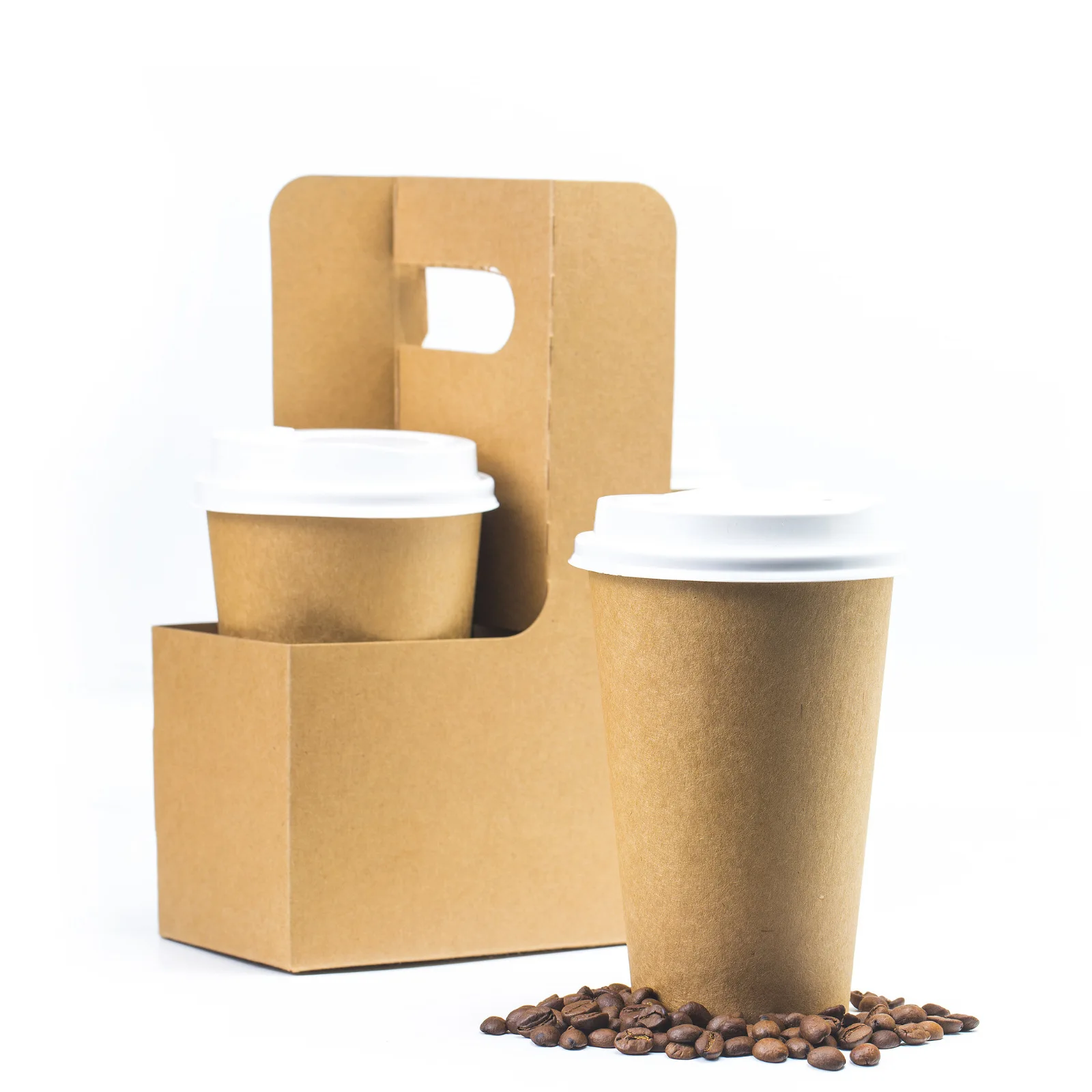 Disposable Custom Logo Paper Cups Biodegradable Kraft Paper Coffee Cup ...