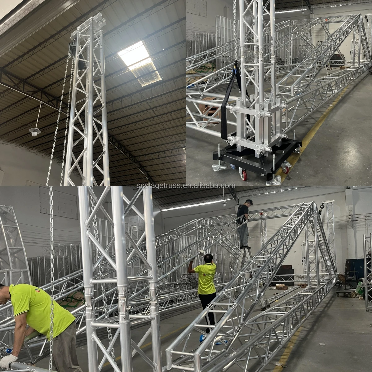 product lifting truss durable heavy duty aluminum alloy event stage truss system speaker hanging truss display-10