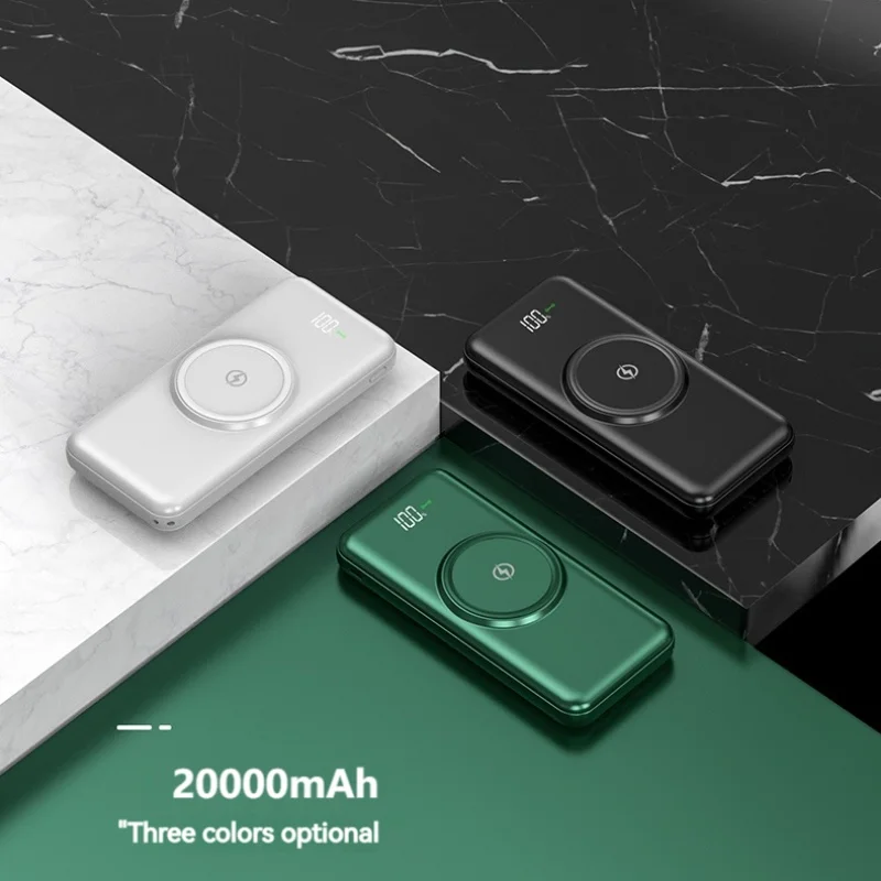 Fast Quick Charge 20000Mah Power Banks Mobile Phone Portable Powerbank 20000Mah Charger Wireless Power Bank