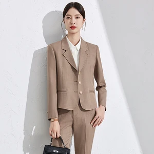 Spring and Autumn New Temperament commuter Suit Jacket Women's Senior Sensible Fried Street Suit Top Jacket Women