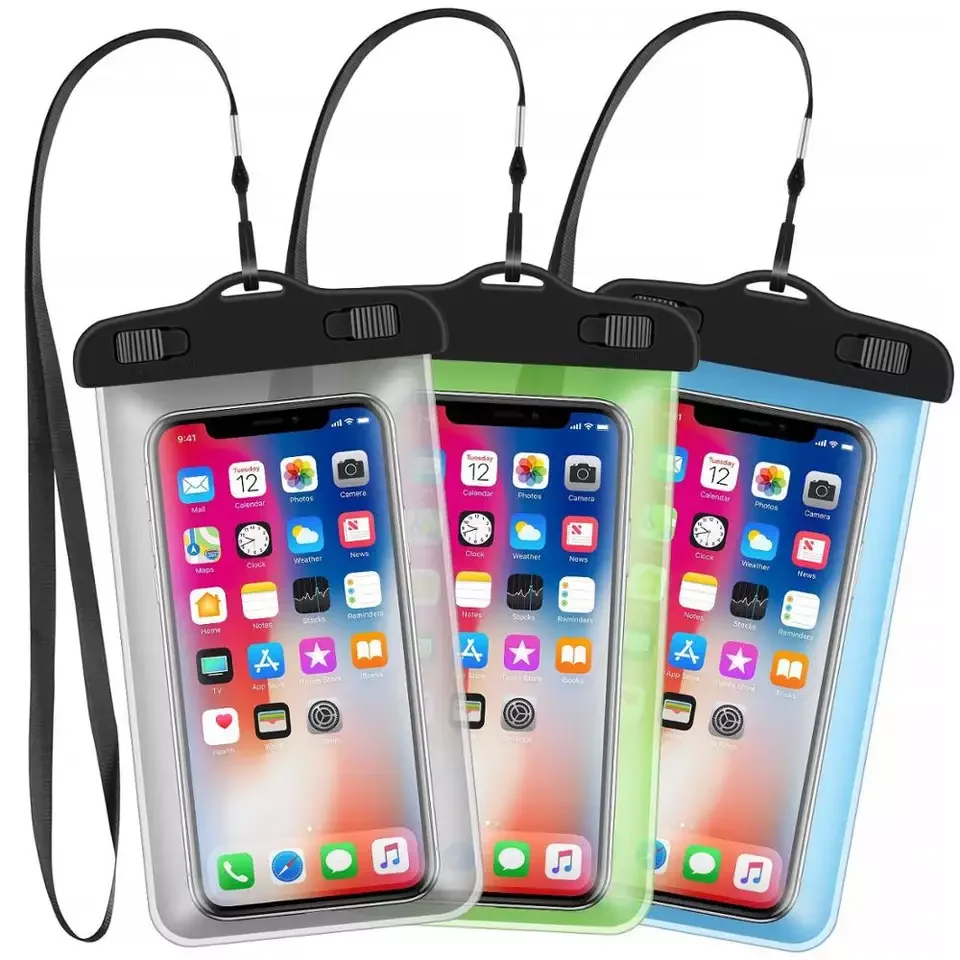Universal Waterproof PVC Mobile Phone Cases Clear Pouch Waterproof Bag