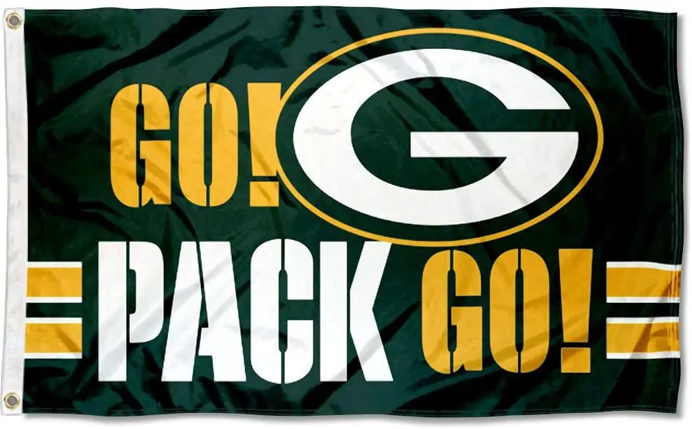 Green Bay Packers Flag USA With Stars and Stripes NFL Flag 3x5 ft custom  Banner 90x150cm Sport flag