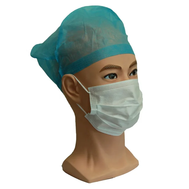 Wholesale Disposable Medical Protective Non-Woven Doctor Caps for Hospital