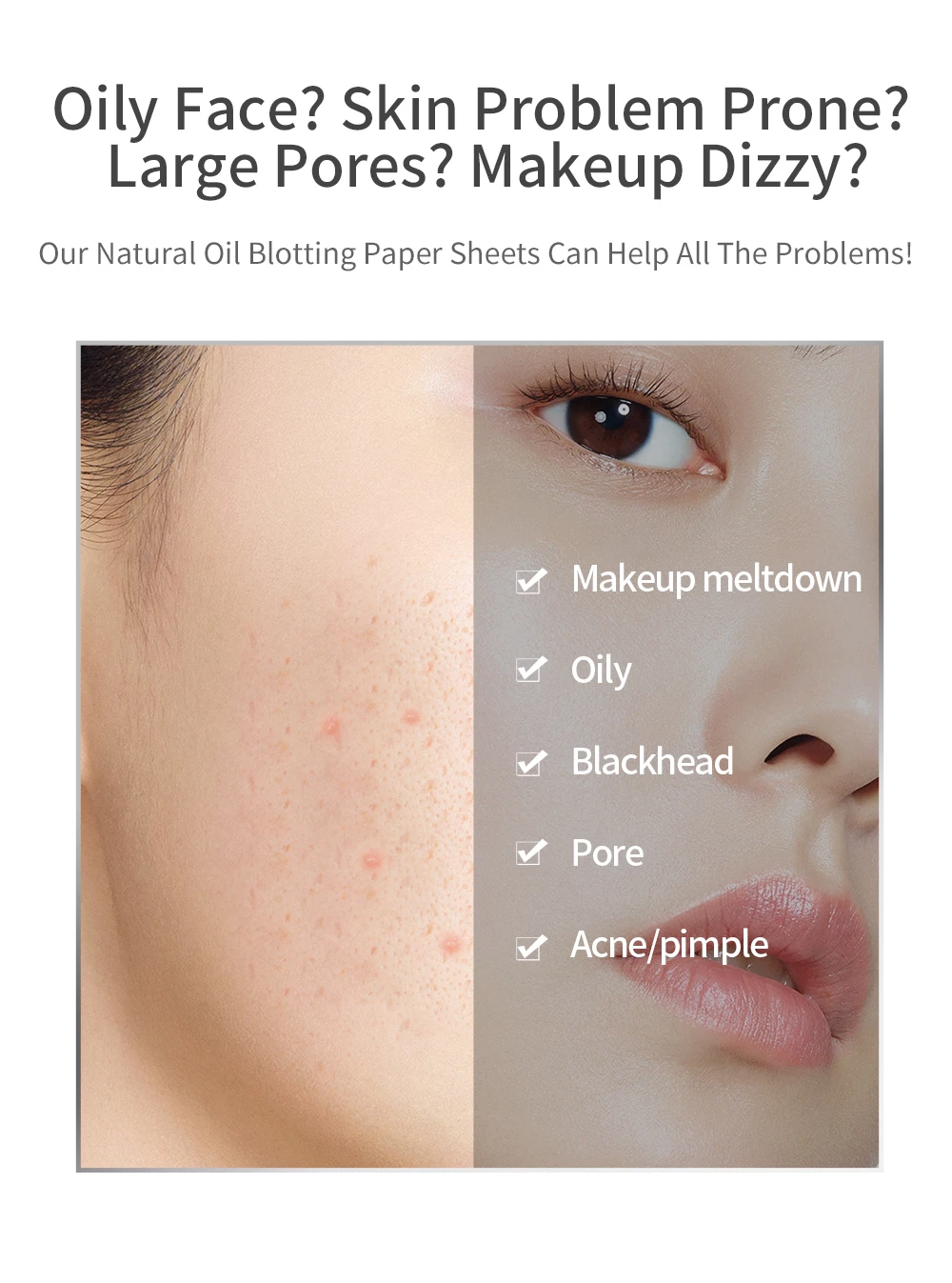 Linen Fiber Eco-Friendly Transparent Oil Absorbing Tissues Oil Control ...