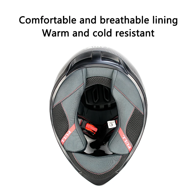 High Quality Dot Ece Approved Motorcycle Helmet Carbon Fiber Full Face