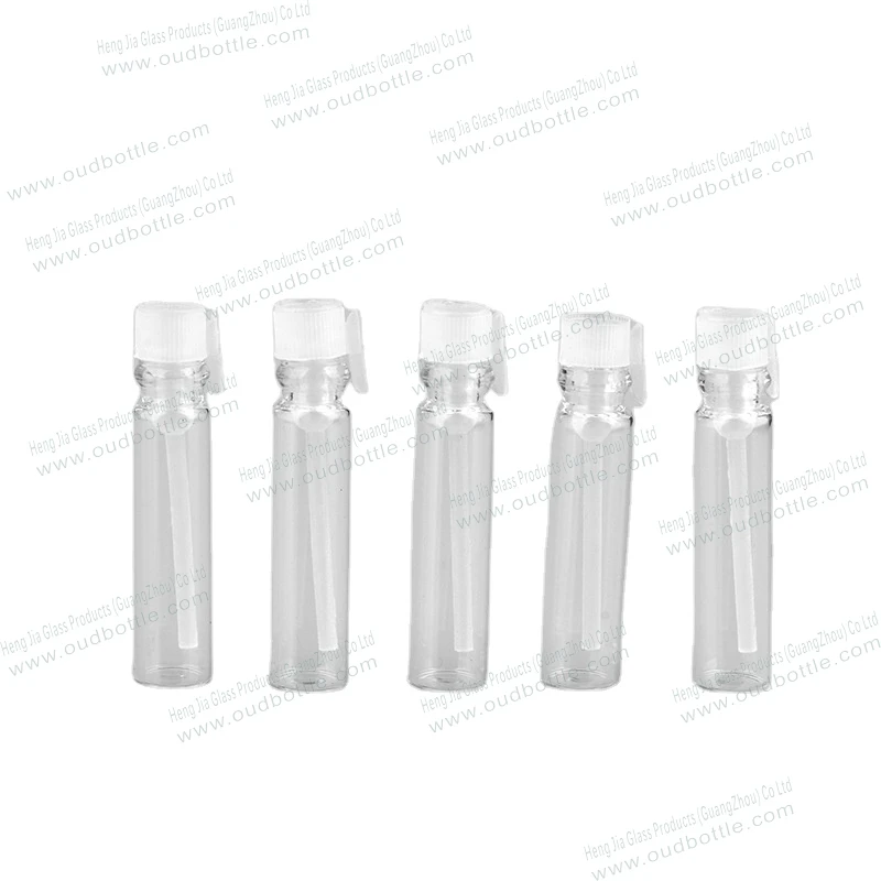 Wholesale 0.5ml 1ml 2ml 3ml 5ml mini clear glass vial tube perfume