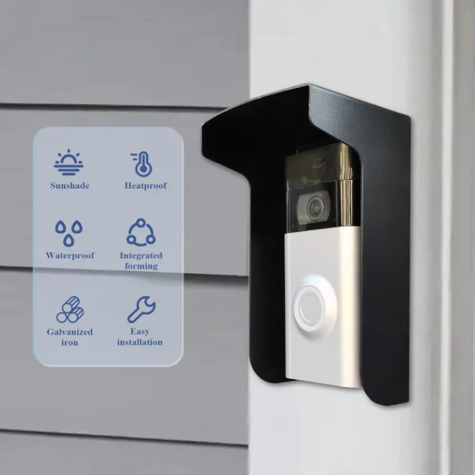 Ring Doorbell Anti-Glare Cover Durable Steel Protection