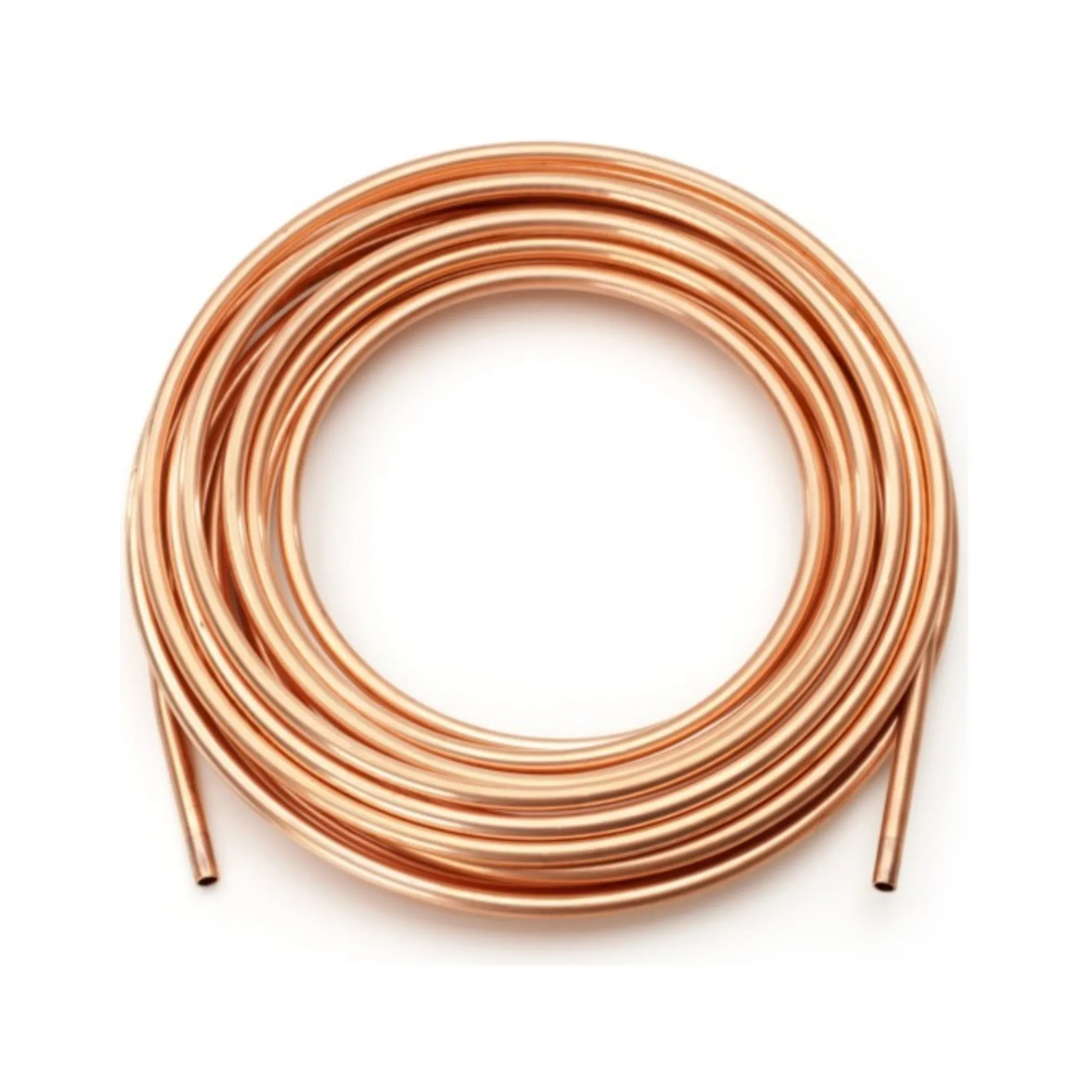 Refrigeration Copper Pipe Pure Copper Tube Coils Seamless Hollow Round ...