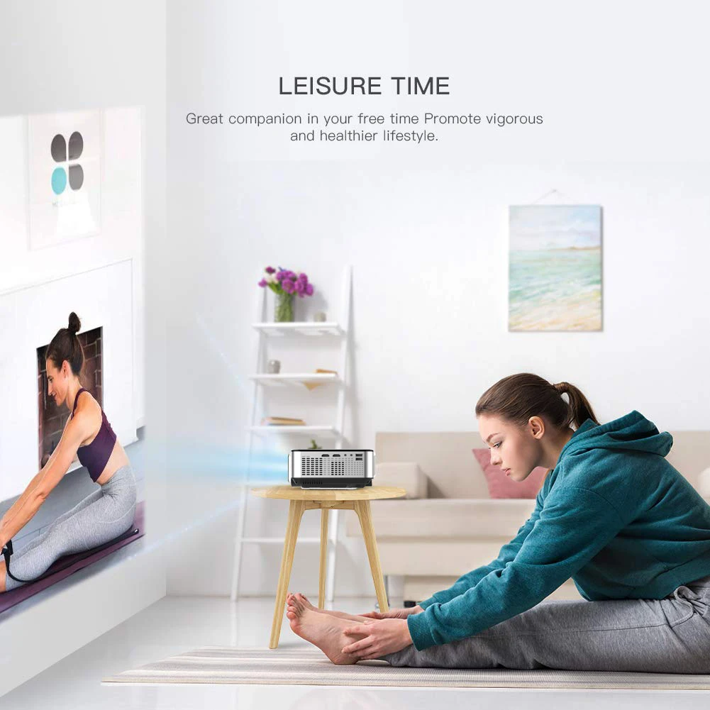 Competitive Price Cheerlux C9A 720p Android Wifi Smart Projector Lcd Led Beamer Connected Tv for Home Use