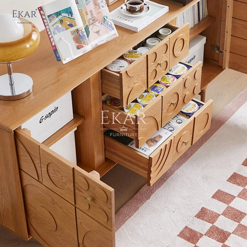 product new design modern living room storage wooden chest of drawers-64