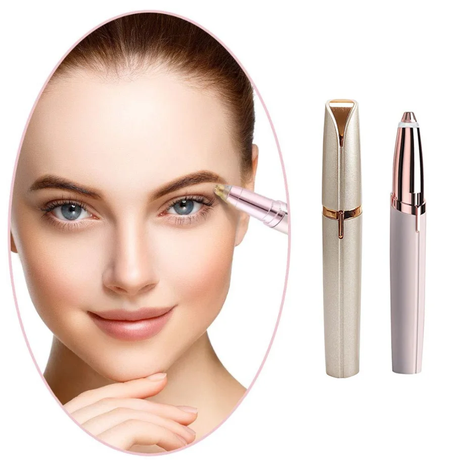 批发眼眉脱毛器便携式电动修眉器迷你修眼器剃须刀电池 Buy 迷你眉毛塑造者剃须刀刀片便携式 亚马逊热销无痛眉毛脱毛 器面部毛发去除剂妇女 夏季热卖产品新款电动眉毛修剪器化妆工具