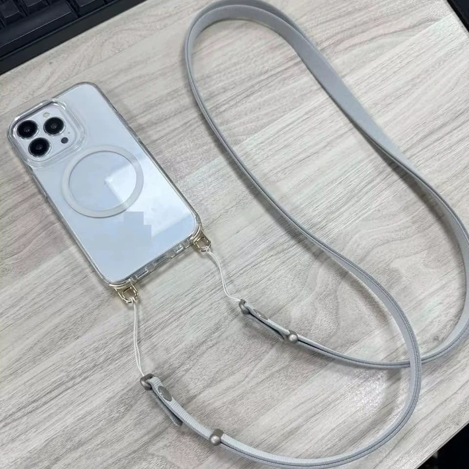 Laudtec 2025 Cross Body Phone Strap Universal Nylon Lanyards Chest Strap Mobile-Phone Rope for iPhone 17 Air Pro Max