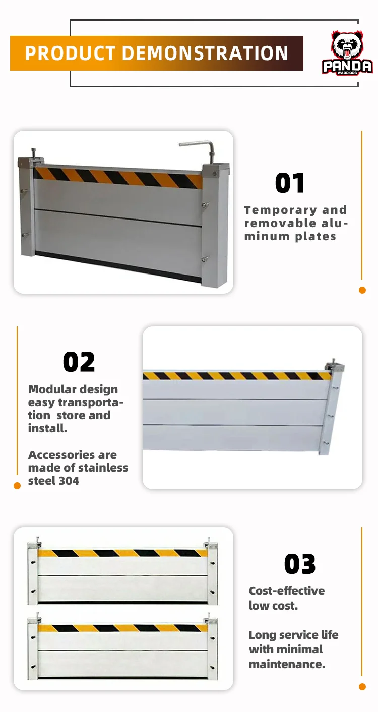Алюминиевый противопаводковый барьер для защиты домов и коммерческих  помещений от затопления стены высотой 2 метра для продажи| Alibaba.com