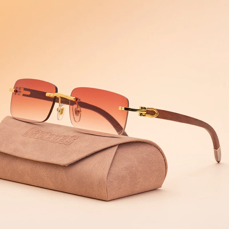 20/20 Brand Designer Sunglasses - Round Rimless Glasses – FuzWeb