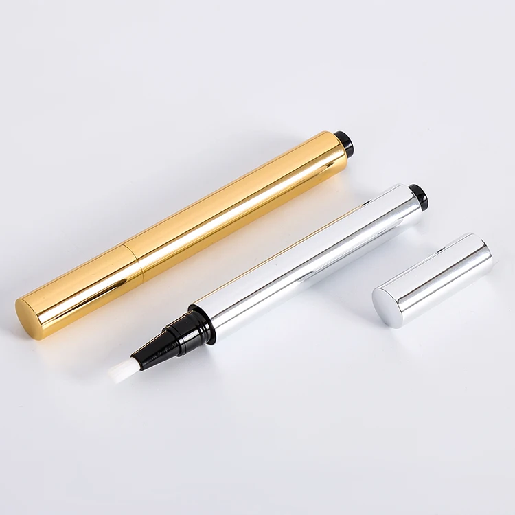 Алюминиевая Косметическая ручка для кутикулы с кисточкой, 2,8 мл