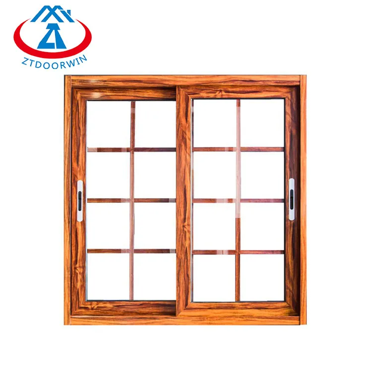 ZHTDOORS Security in Veranda Small Rv Timber Sliding Simple Double Glass windows