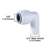 Rosca macho de 3/8" (9.52mm) a 1/4"