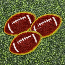 Designer logo Custom Iron on Embroidery Football Patches for Clothes