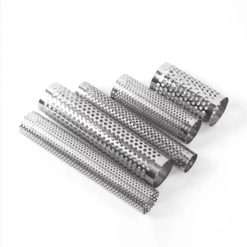 stainless steel 304 perforated mesh tubes for motorcycle exhausts