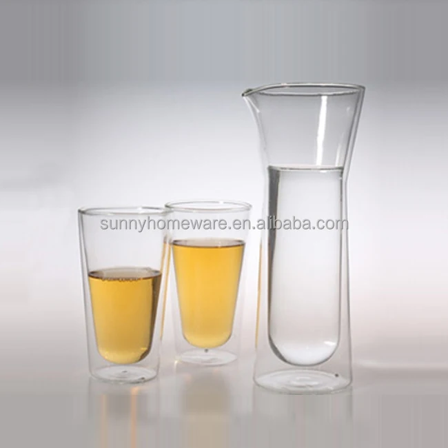 Promotional Hand Blown Double Wall Glass Carafe For Water Buy Glass Carafe Double Wall Glass Carafe Double Wall Glass Carafe For Water Product On Alibaba Com