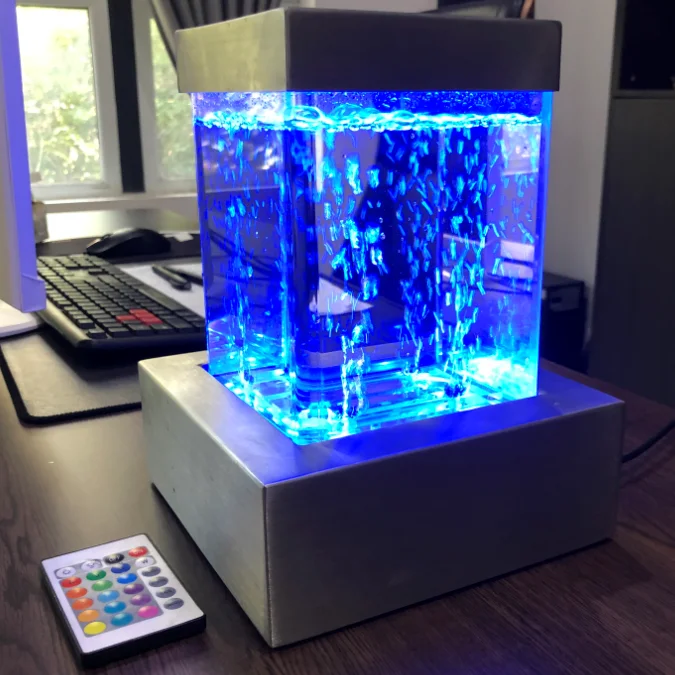 aqua bubble table lamp