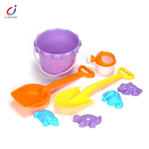 Chengji Tiny Ocean Animals Sand Toys Portable Cartoon Colorful Summer Plastic Beach Toys Hot Seller Beach Bucket Tool
