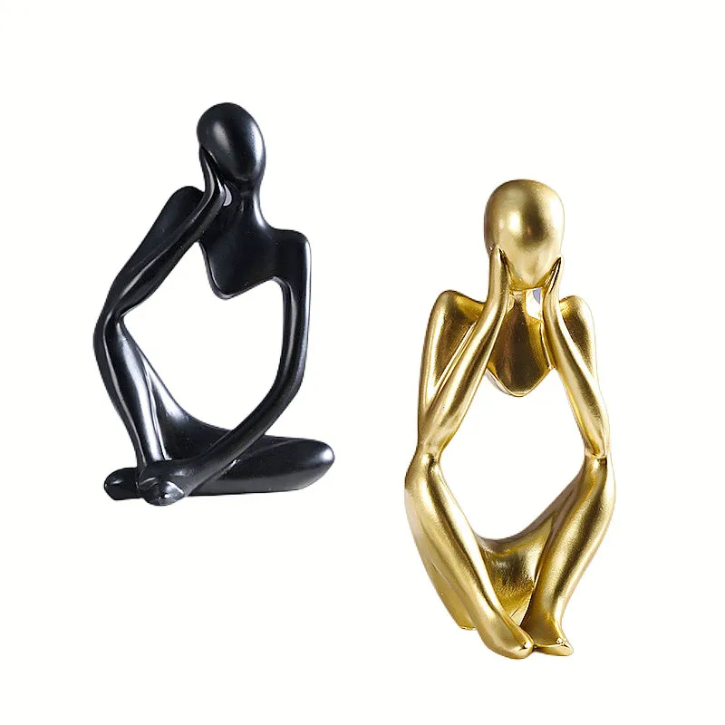 Персонализированная мини-статуя из абстрактной смолы для современного декора дома и офиса