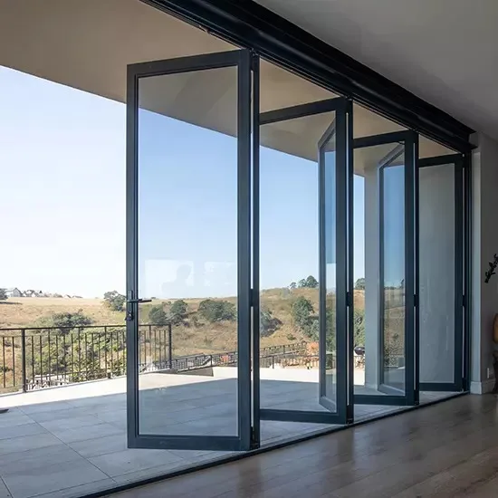 Cheap Price Outdoor Waterproof Aluminium Doors Design Aluminum Glass Folding Door