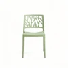 Chaise de salle à manger en plastique vert