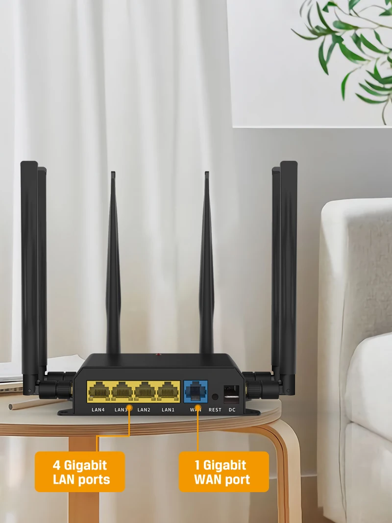 Dual Sim 4g & 5g Wi-fi Router With Sim Card Slot