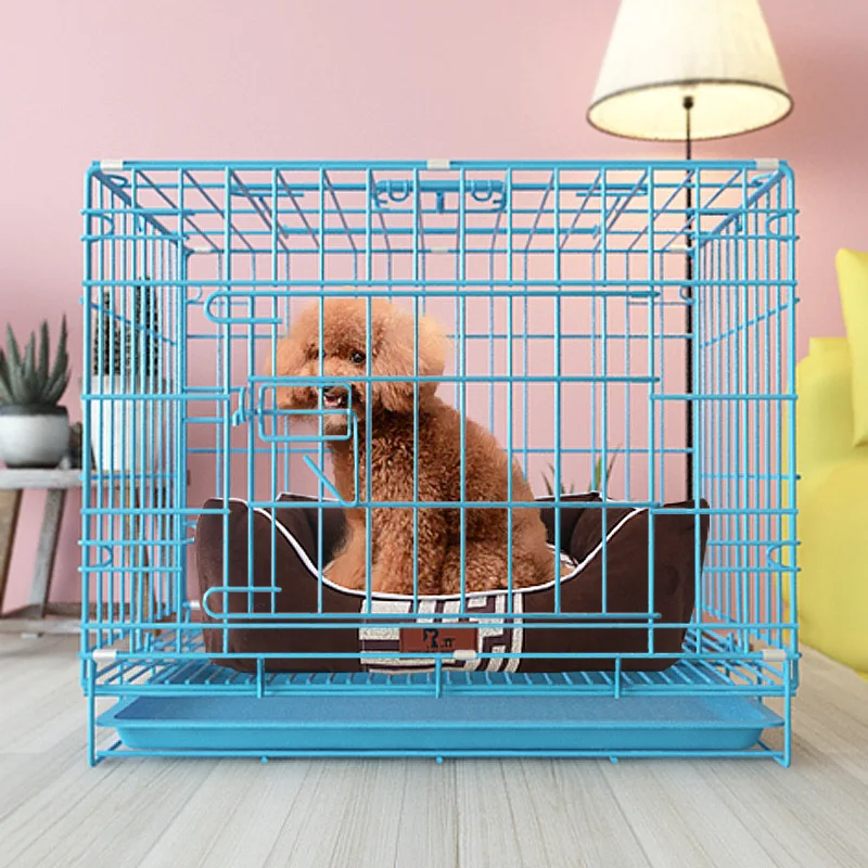 Thick Stainless Steel Folding Dog Cage Pet Cages