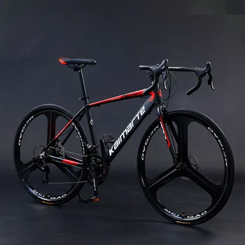 カーボンファイバー21スピード700Cロードバイクダブルディスクブレーキ