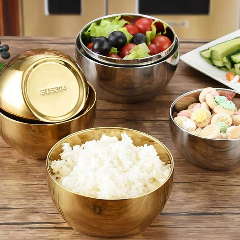 Оригинальная миска для пищевых продуктов изолированная из нержавеющей стали 304 смешивания распродажа