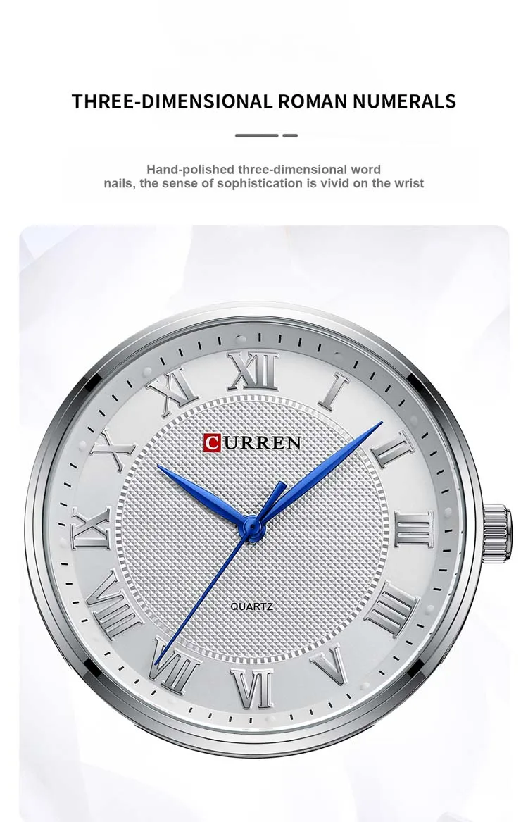 Reloj Dorado Hombre Curren 8409 Fondo Blanco Original Bluxus