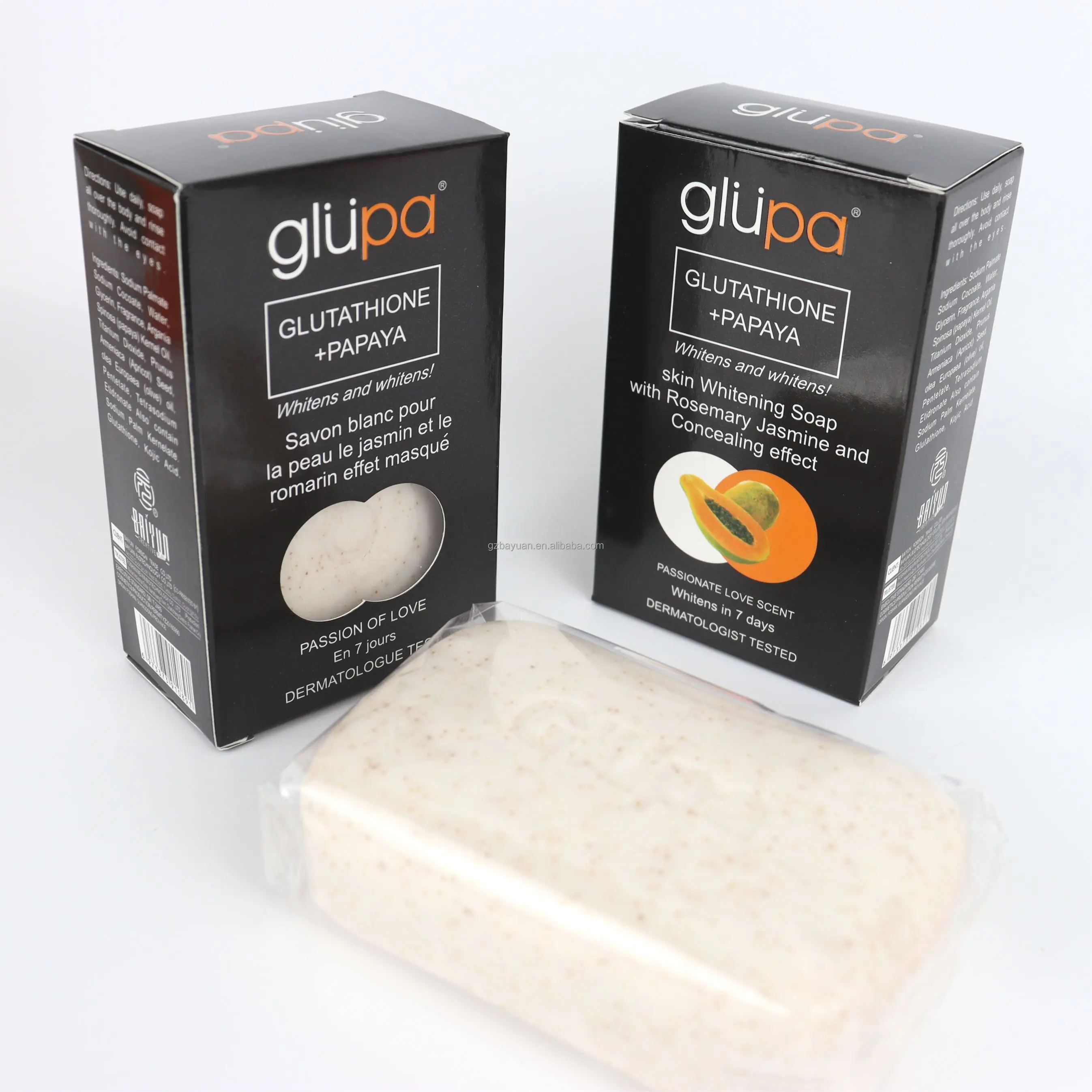 glutathione papaya skin whitening soap reviews 4 Bars x 125g Asantee Gluta Papaya Arbutin Kojic body Brightening Soap Anti  Acne