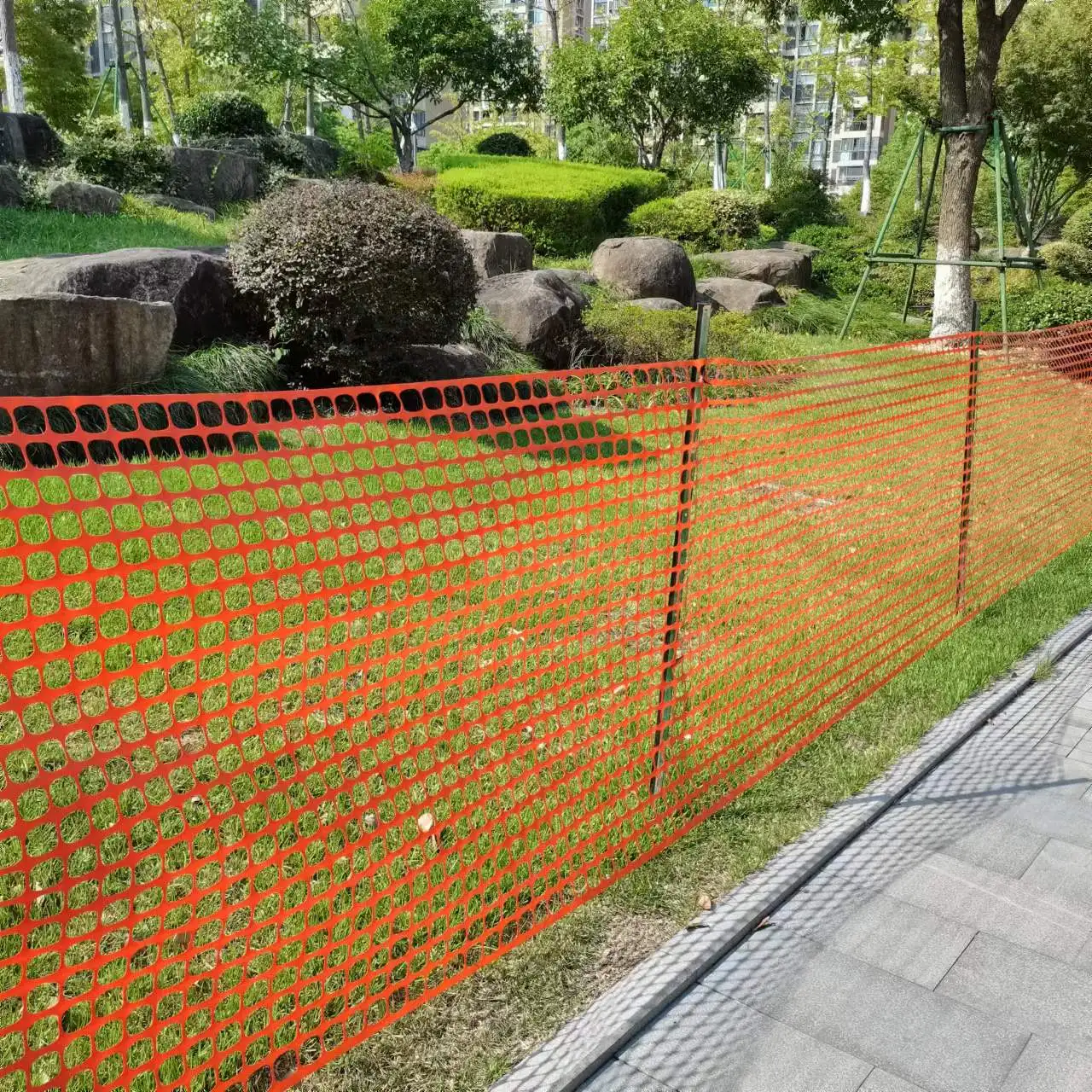 Yongte Orange Safety Fence Plastic Mesh Fencing Roll4x100 Feet